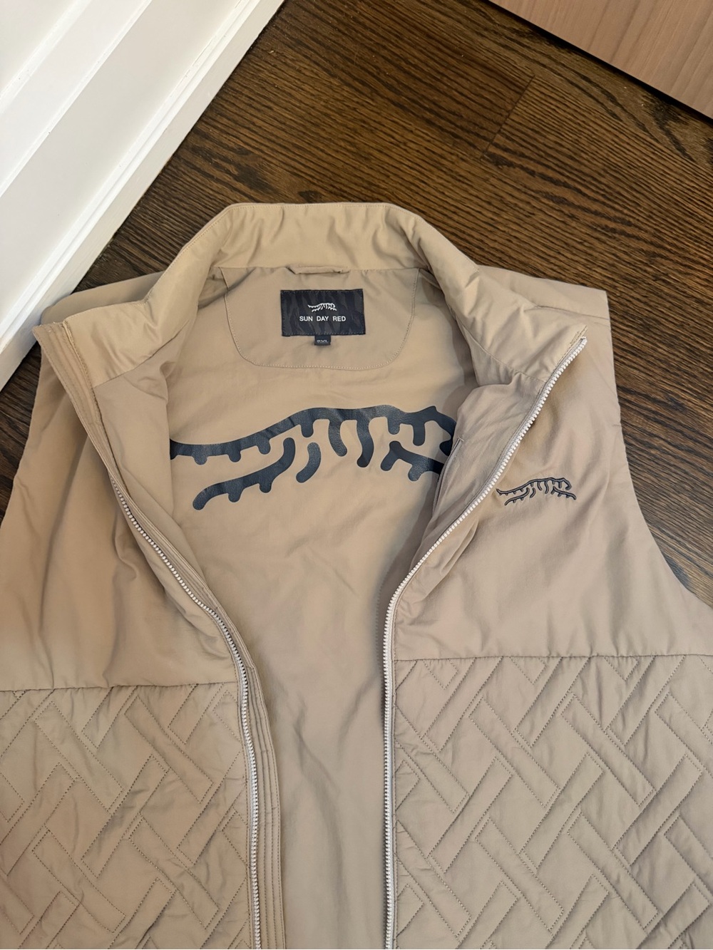 Sunday Red Tan Quilted Vest - XXL - Picture 2 of 3